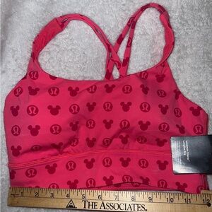 Lululemon Disney collab energy longline sports bra woman size 8